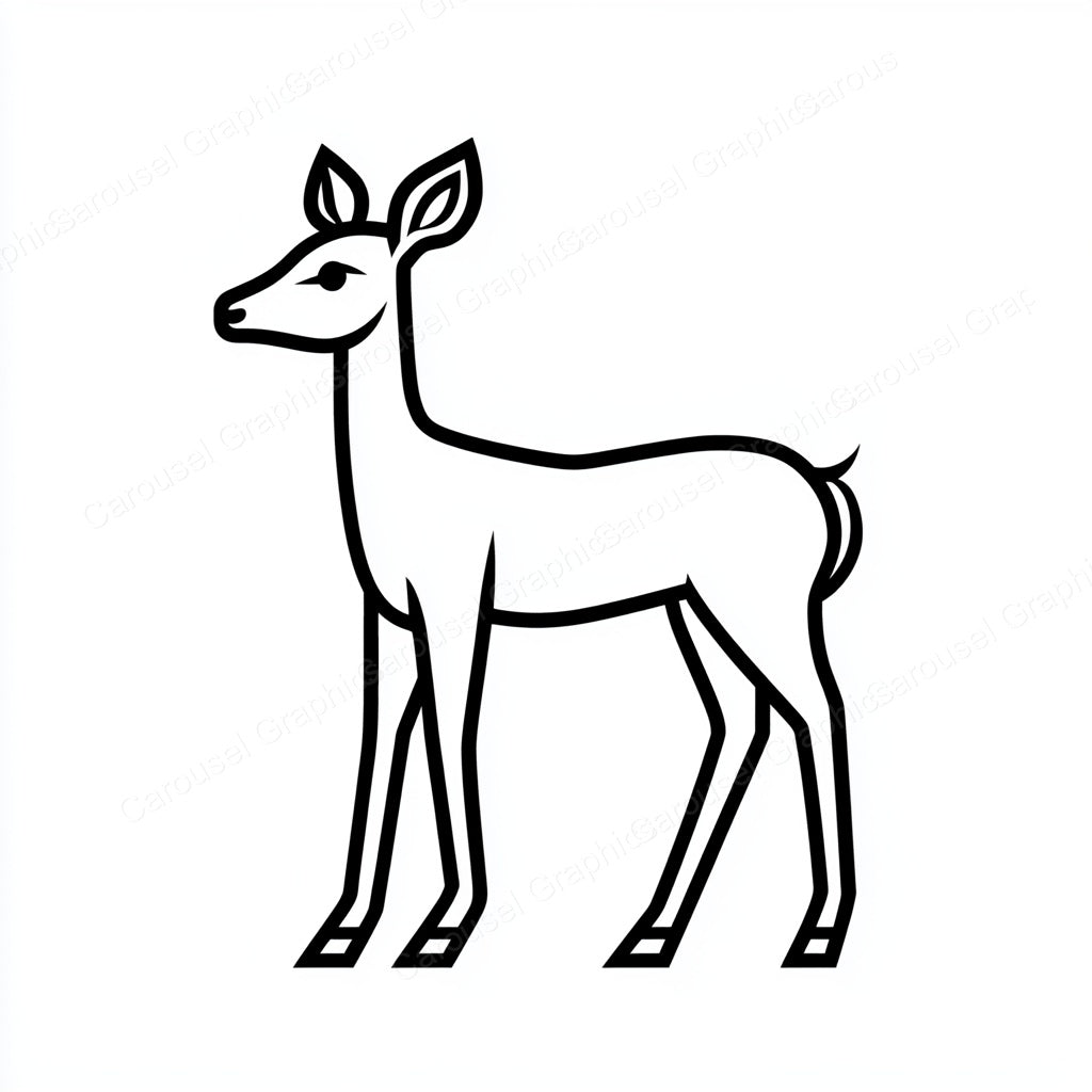 Deer Vector Graphic preview