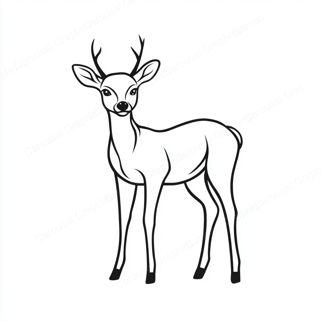 Deer Vector Graphic preview