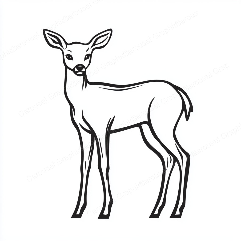 Deer Vector Graphic preview