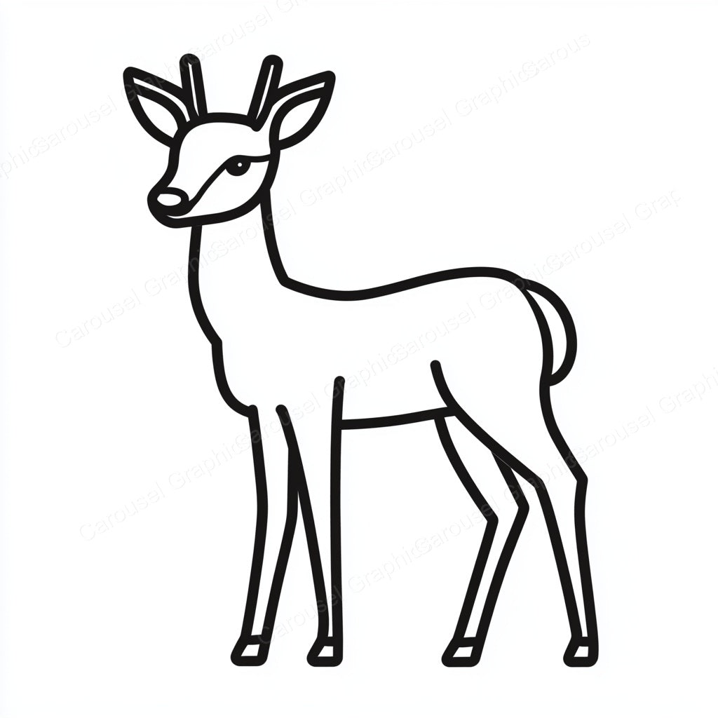 Deer Vector Graphic preview
