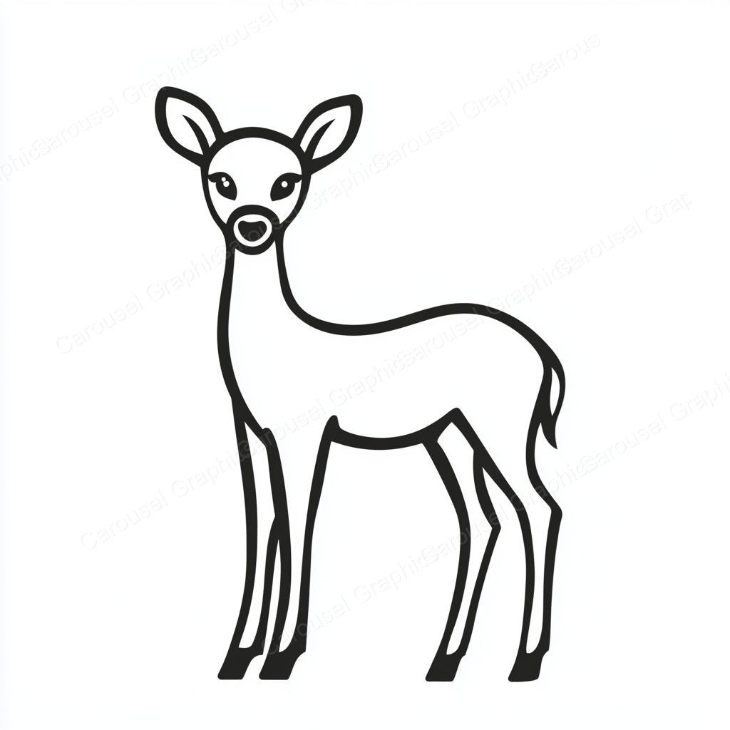 Deer Vector Graphic preview