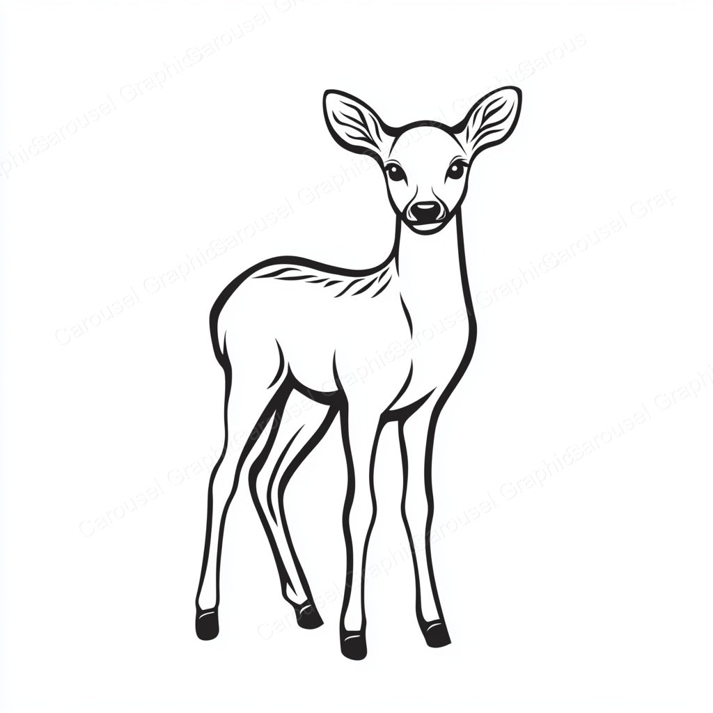 Deer Vector Graphic preview