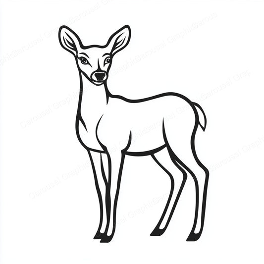 Deer Vector Graphic preview