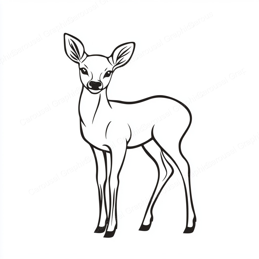Deer Vector Graphic preview
