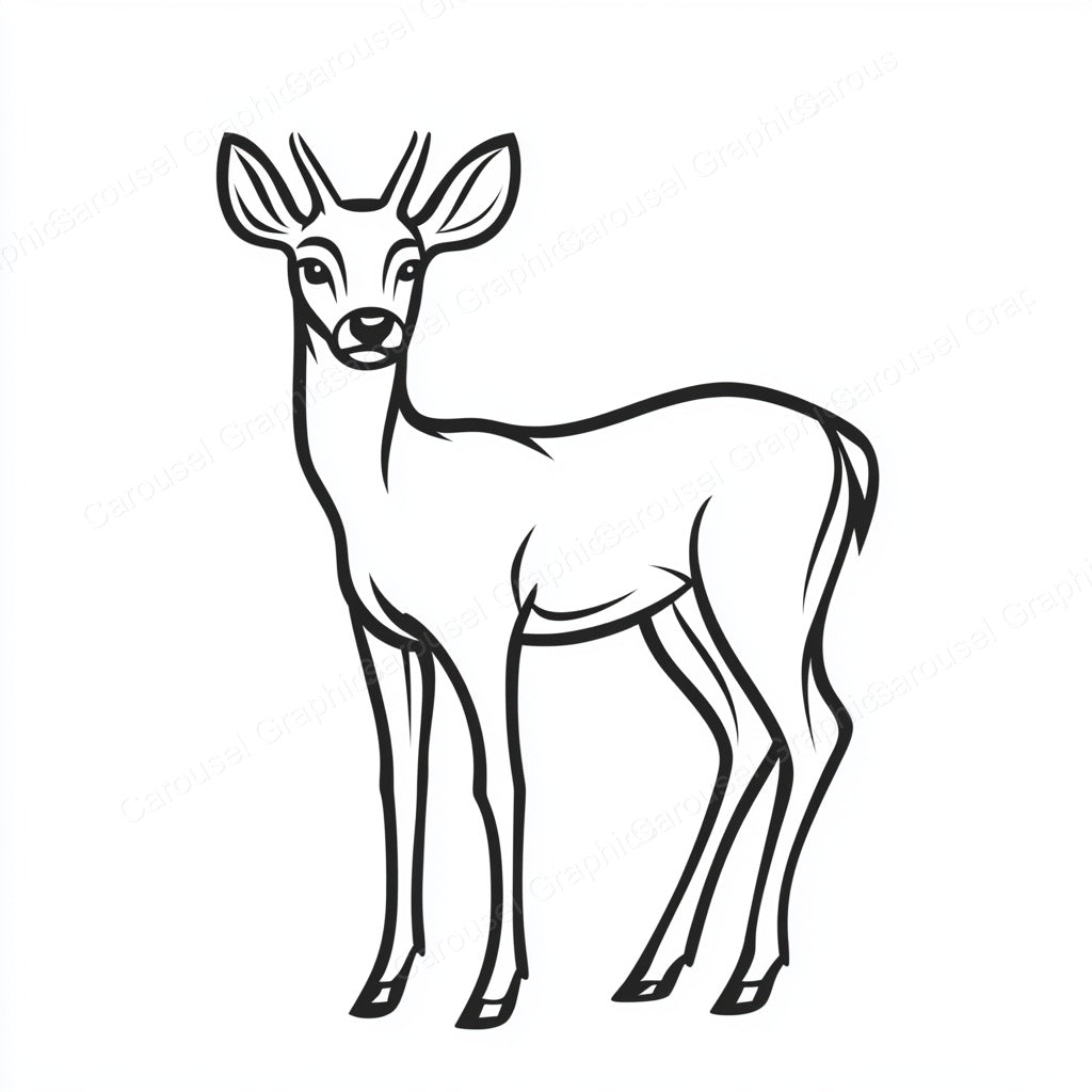 Deer Vector Graphic preview
