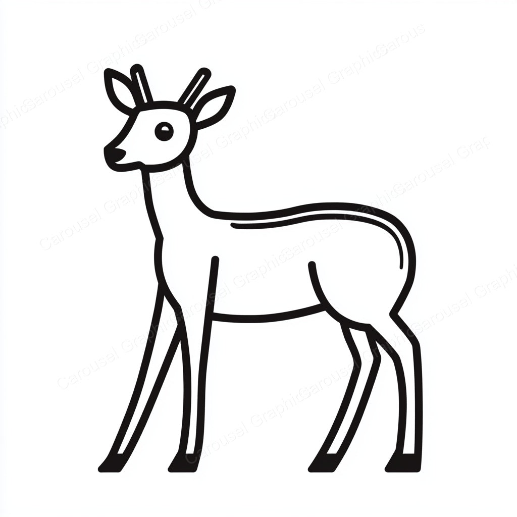 Deer Vector Graphic preview