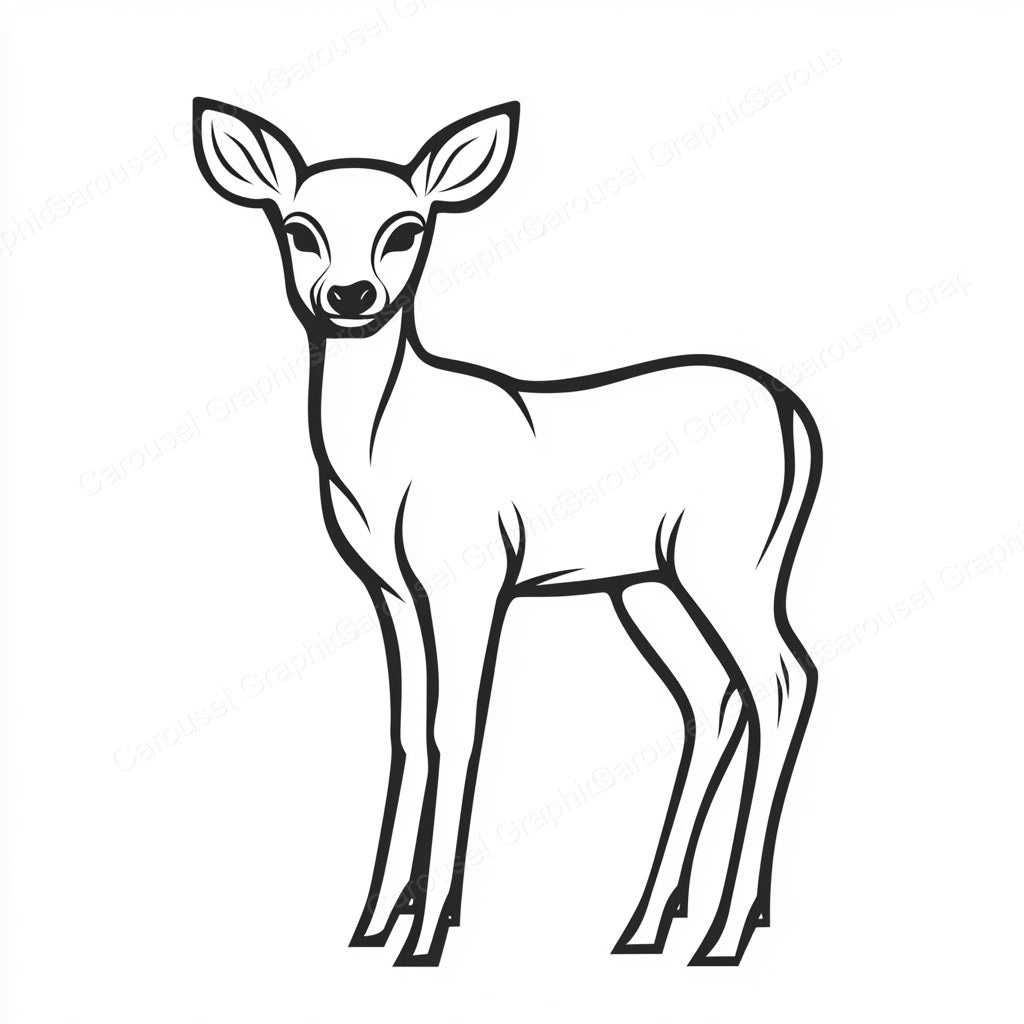 Deer Vector Graphic preview