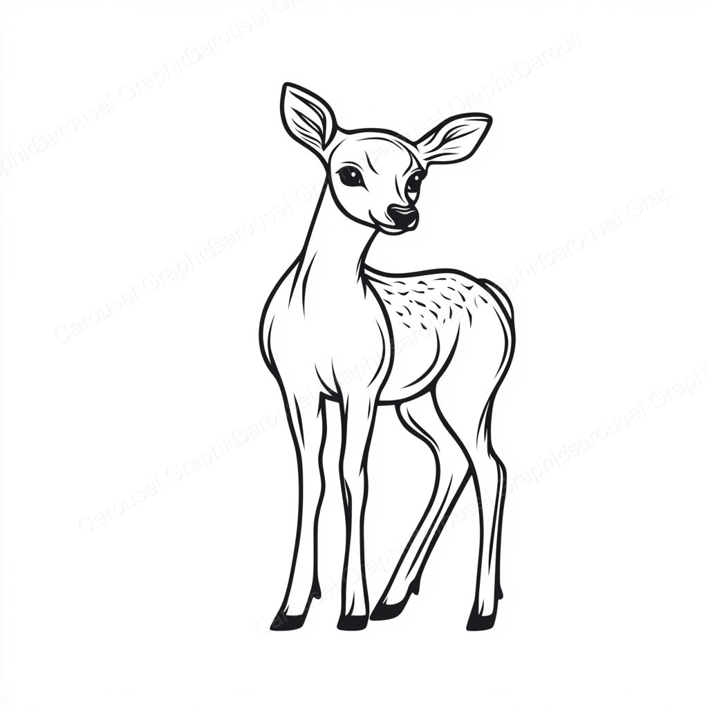 Deer Vector Graphic preview