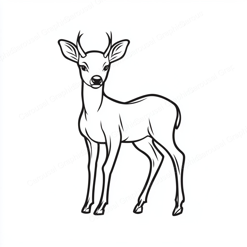 Deer Vector Graphic preview