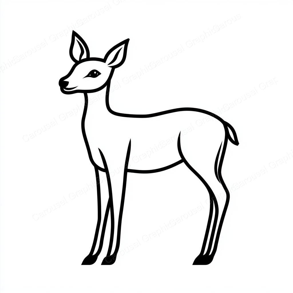 Deer Vector Graphic preview