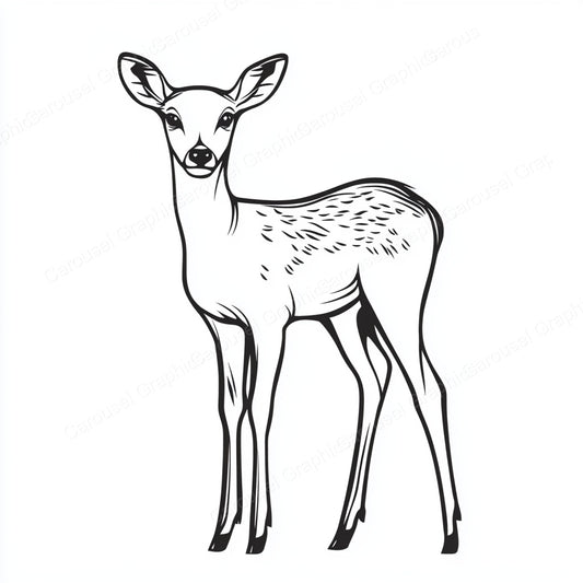 Deer Vector Graphic preview