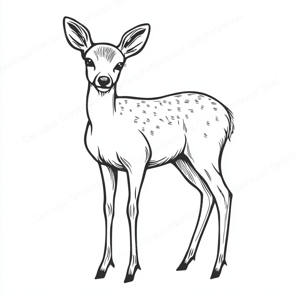 Deer Vector Graphic preview