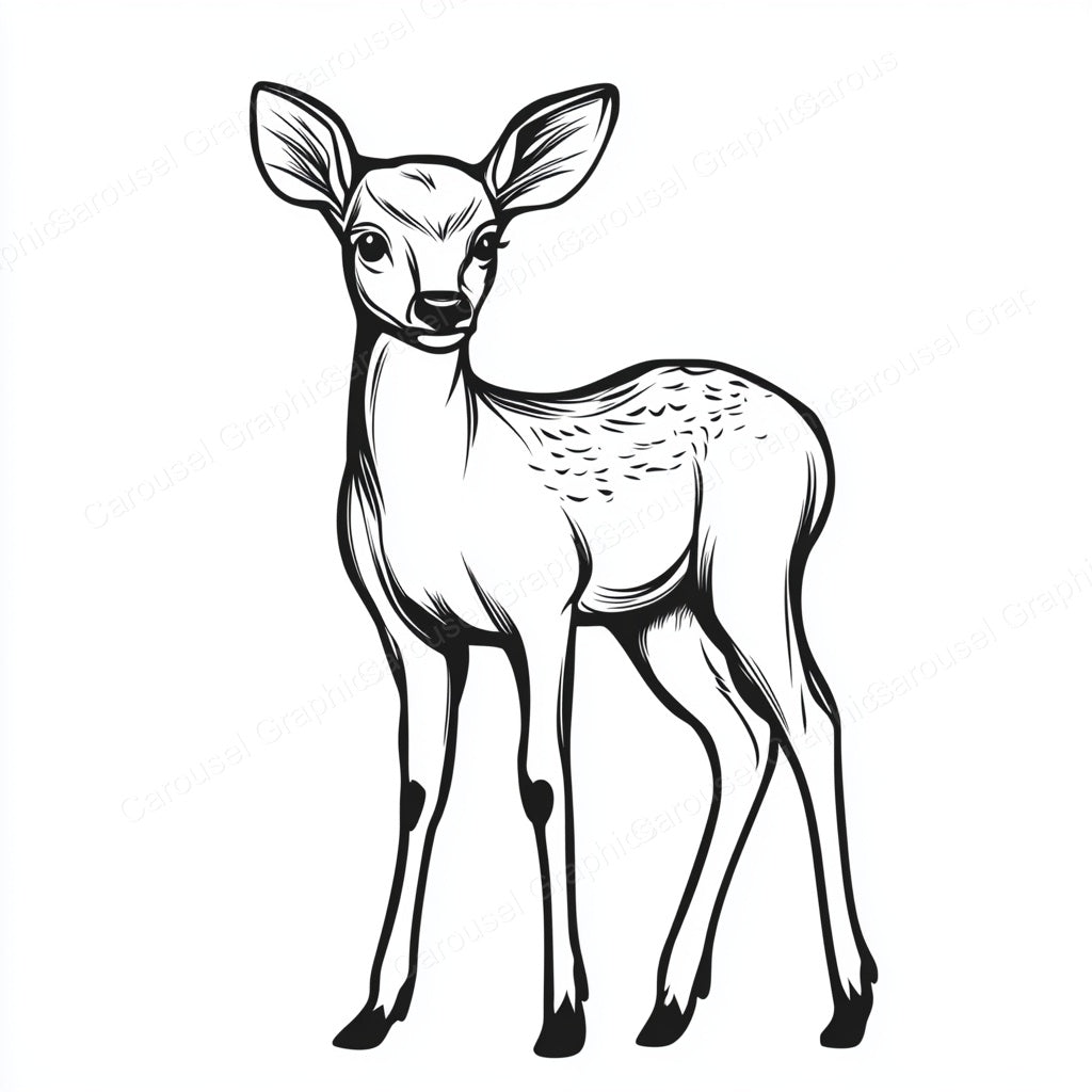 Deer Vector Graphic preview