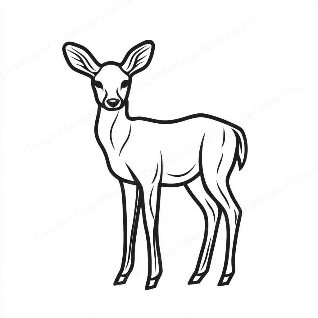 Deer Vector Graphic preview