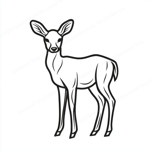 Deer Vector Graphic preview