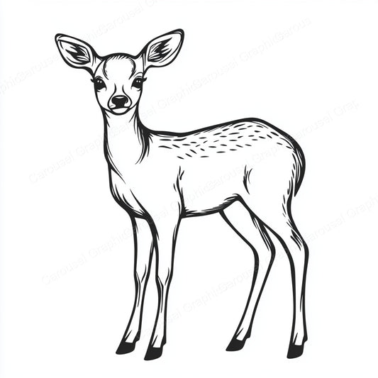Deer Vector Graphic preview