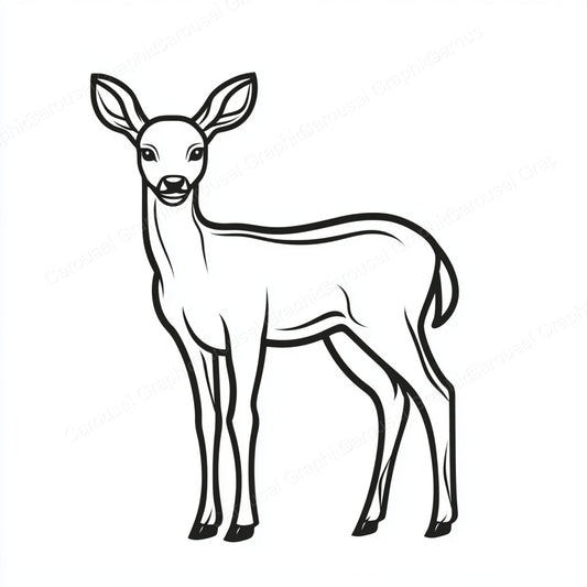 Deer Vector Graphic preview