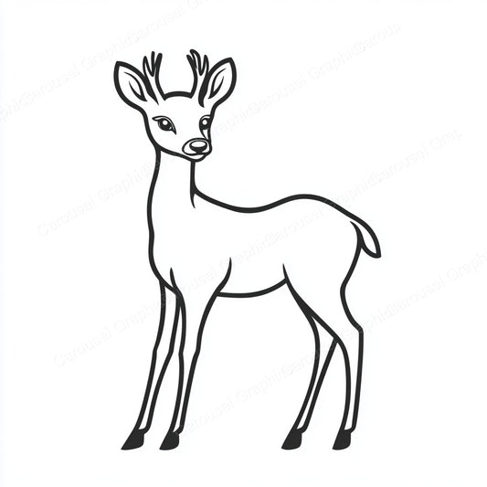 Deer Vector Graphic preview