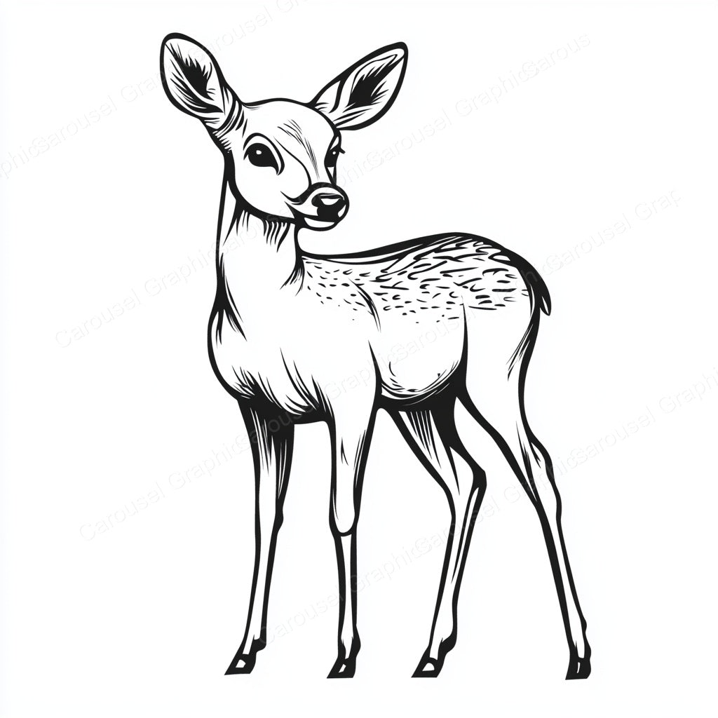 Deer Vector Graphic preview