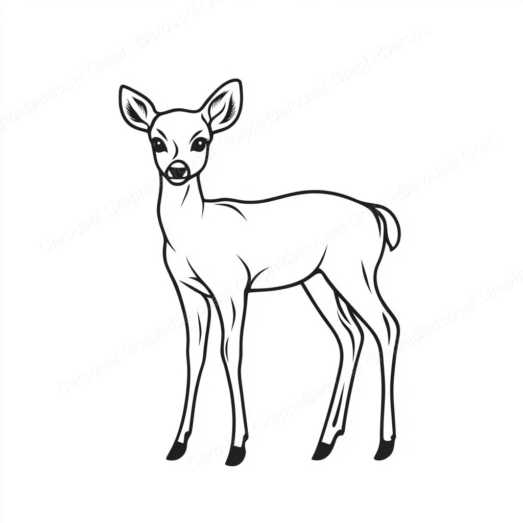 Deer Vector Graphic preview