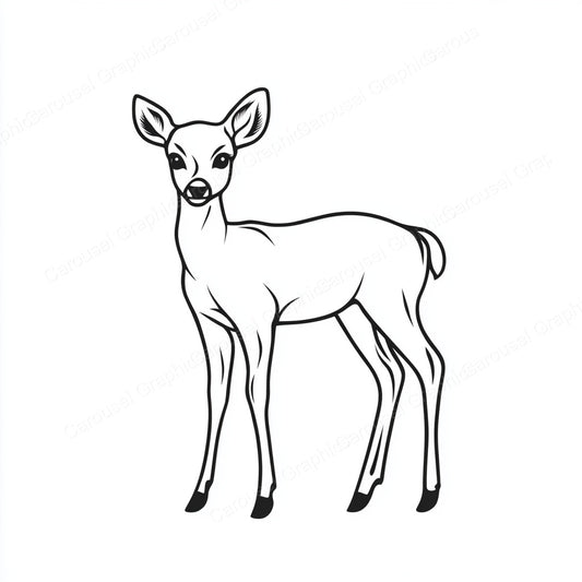 Deer Vector Graphic preview