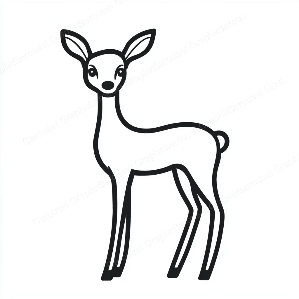 Deer Vector Graphic preview