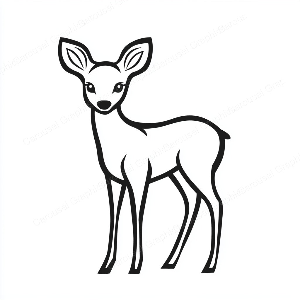 Deer Vector Graphic preview
