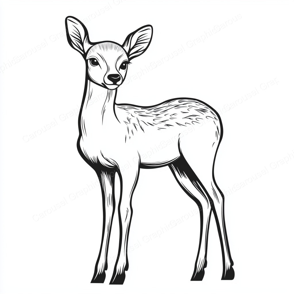 Deer Vector Graphic preview