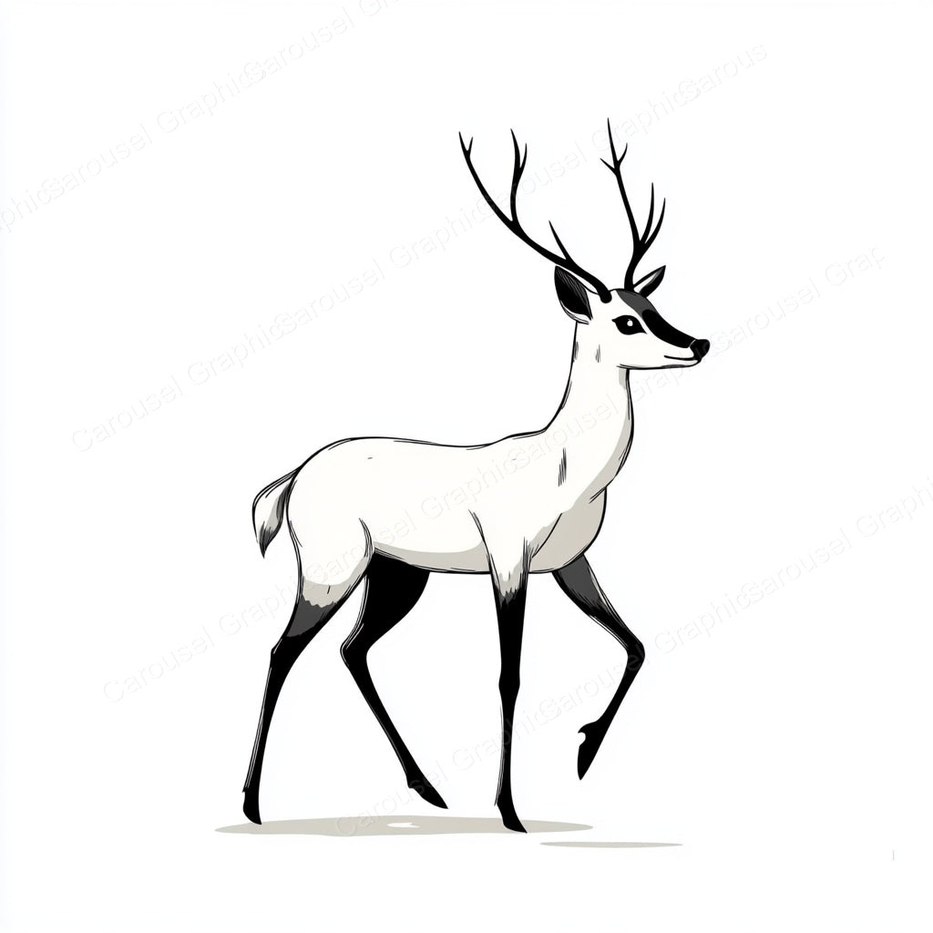 Deer Vector Graphic preview