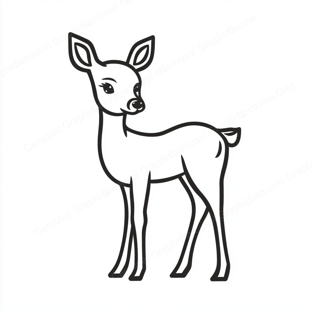 Deer Vector Graphic preview