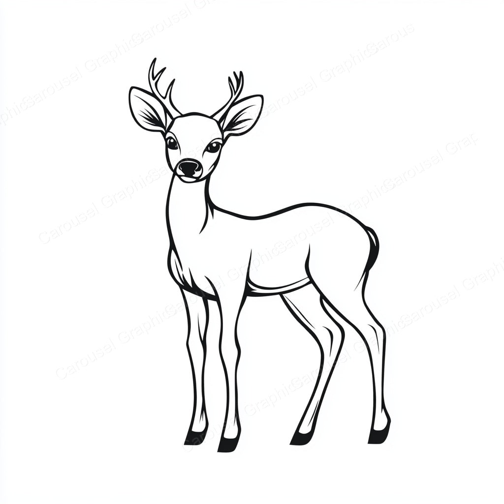 Deer Vector Graphic preview
