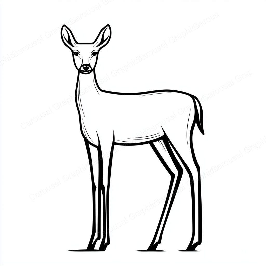 Deer Vector Graphic preview