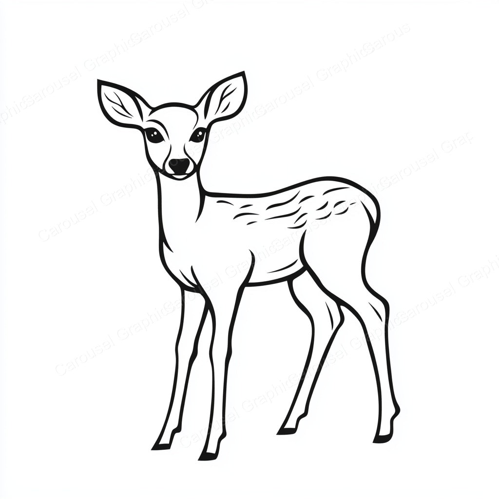 Deer Vector Graphic preview