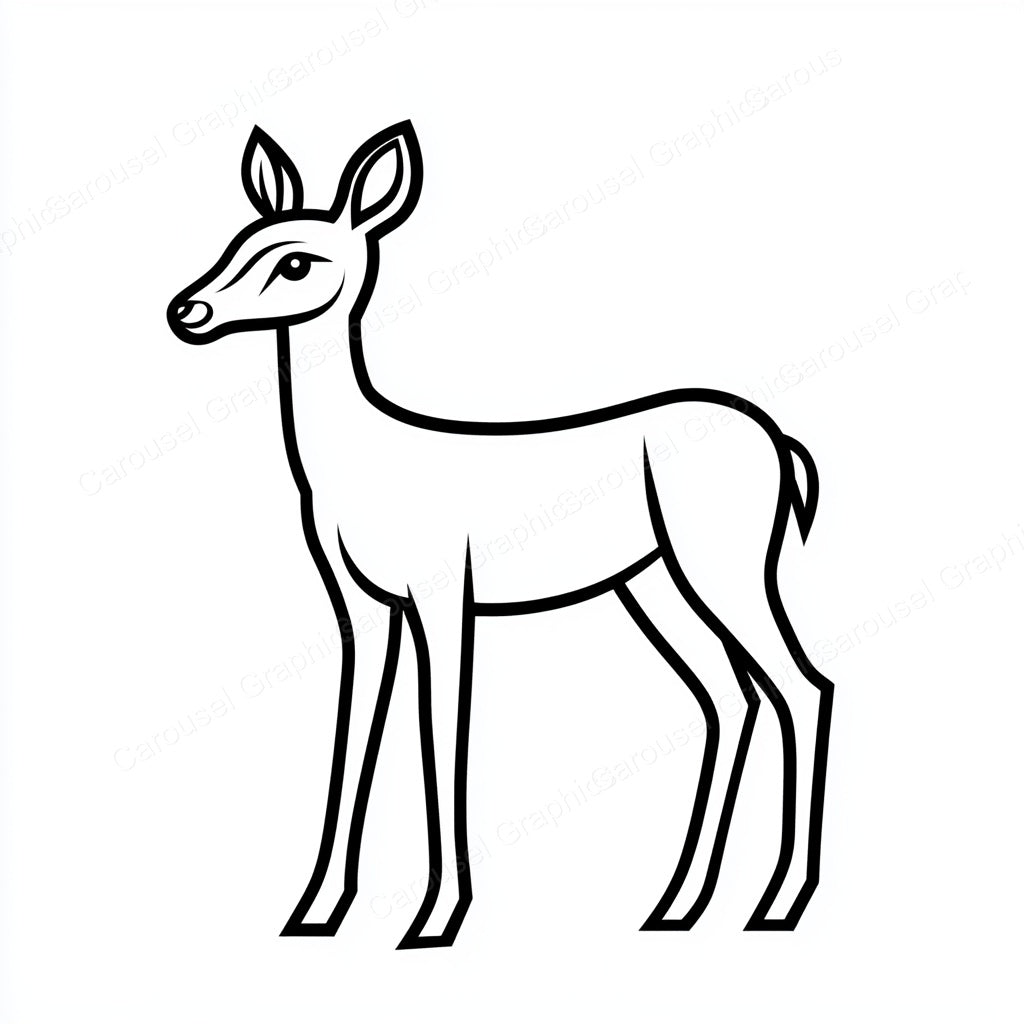 Deer Vector Graphic preview