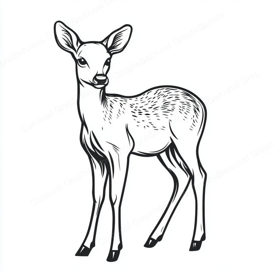 Deer Vector Graphic preview