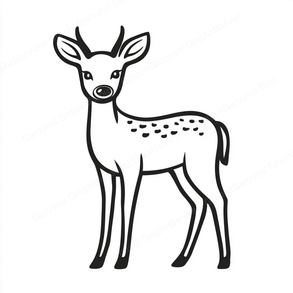 Deer Vector Graphic preview