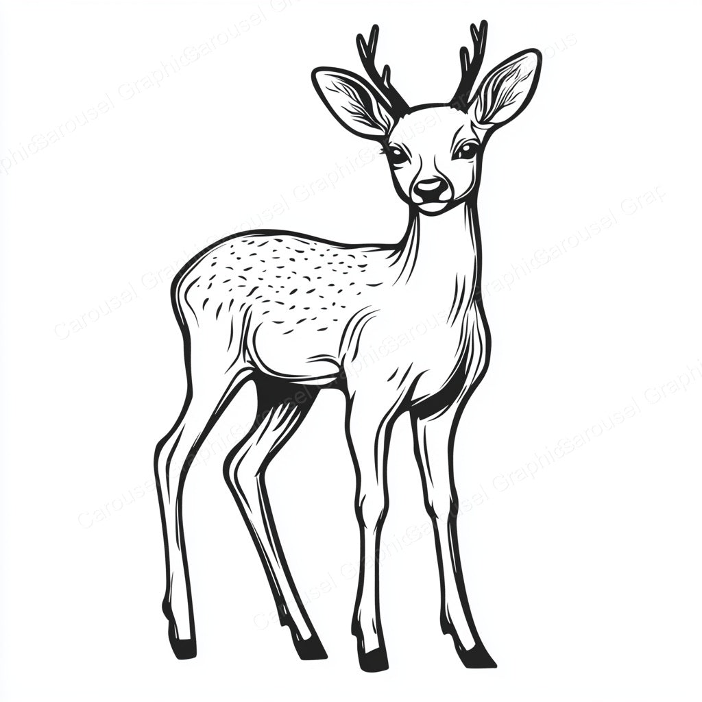 Deer Vector Graphic preview