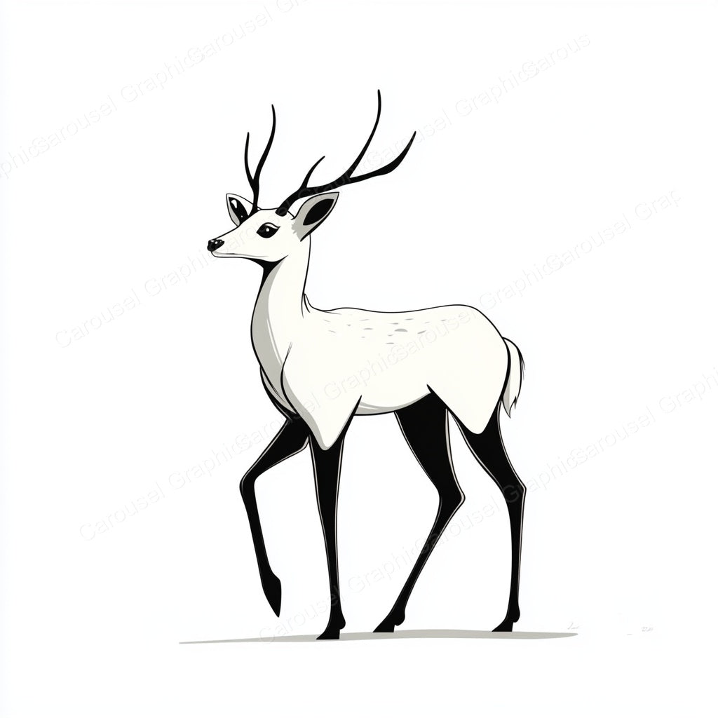 Deer Vector Graphic preview