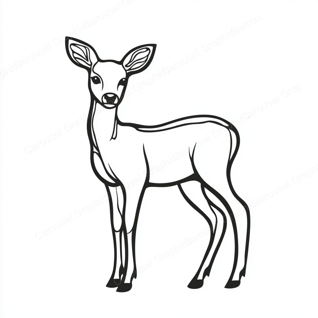 Deer Vector Graphic preview