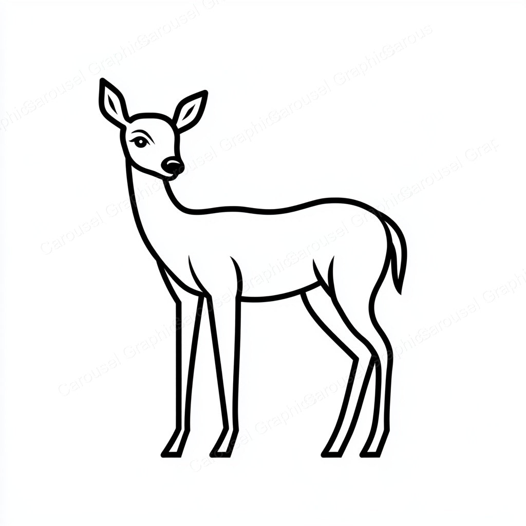 Deer Vector Graphic preview