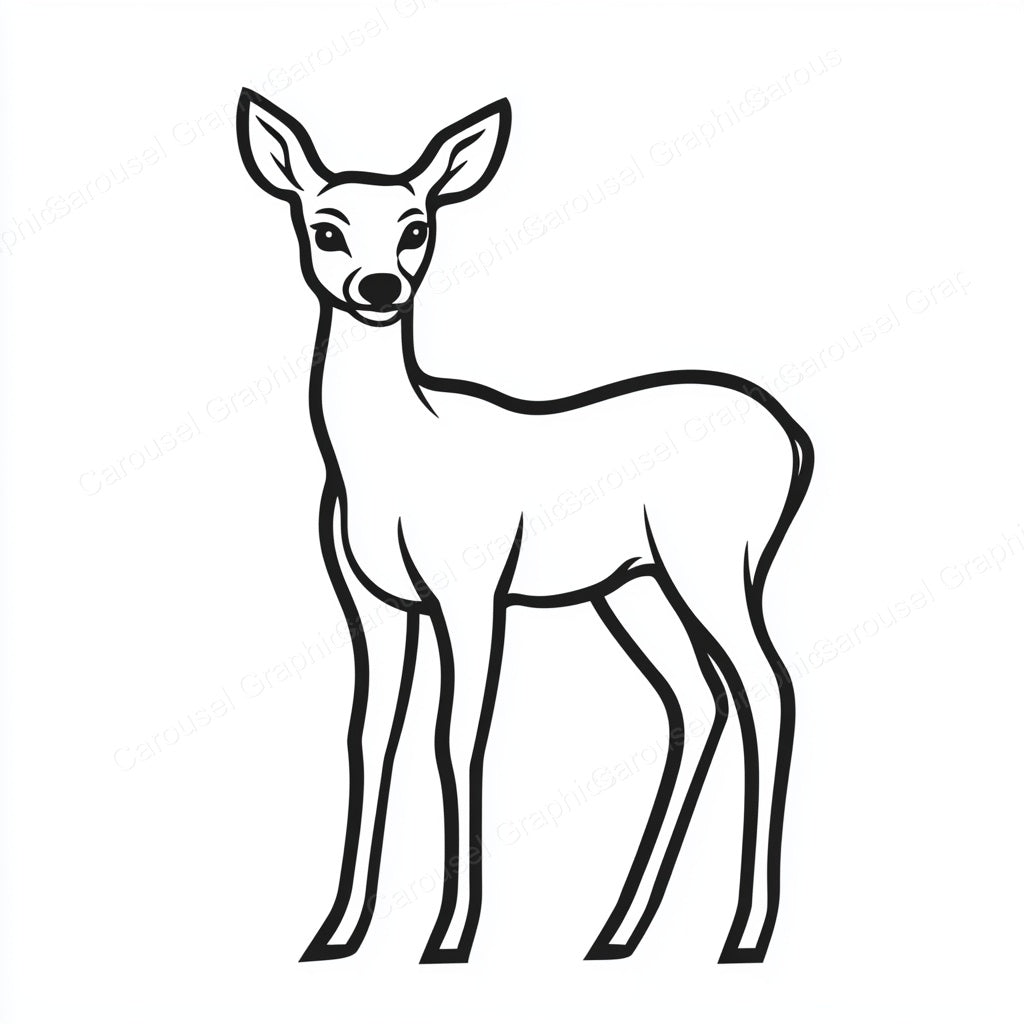 Deer Vector Graphic preview