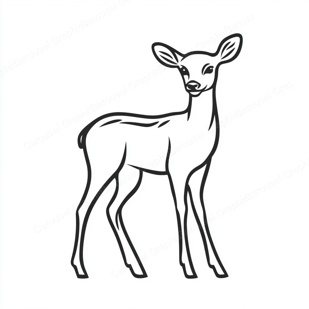 Deer Vector Graphic preview