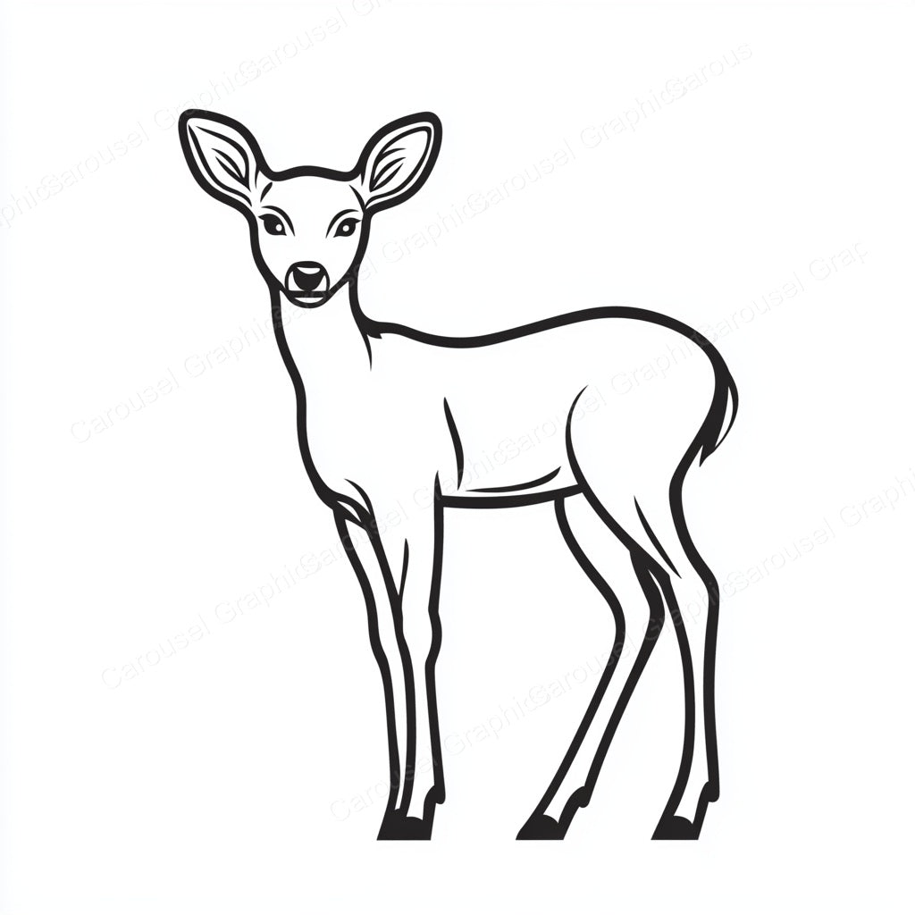Deer Vector Graphic preview