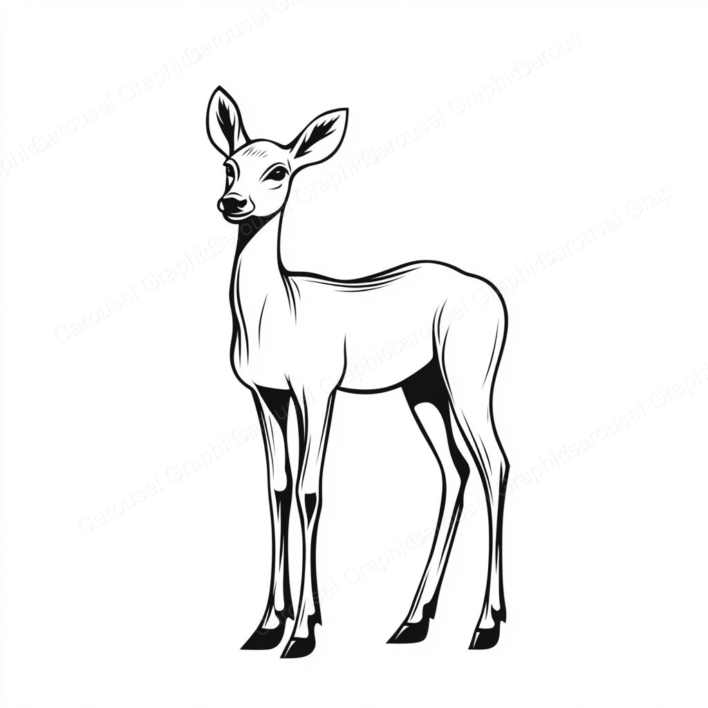 Deer Vector Graphic preview