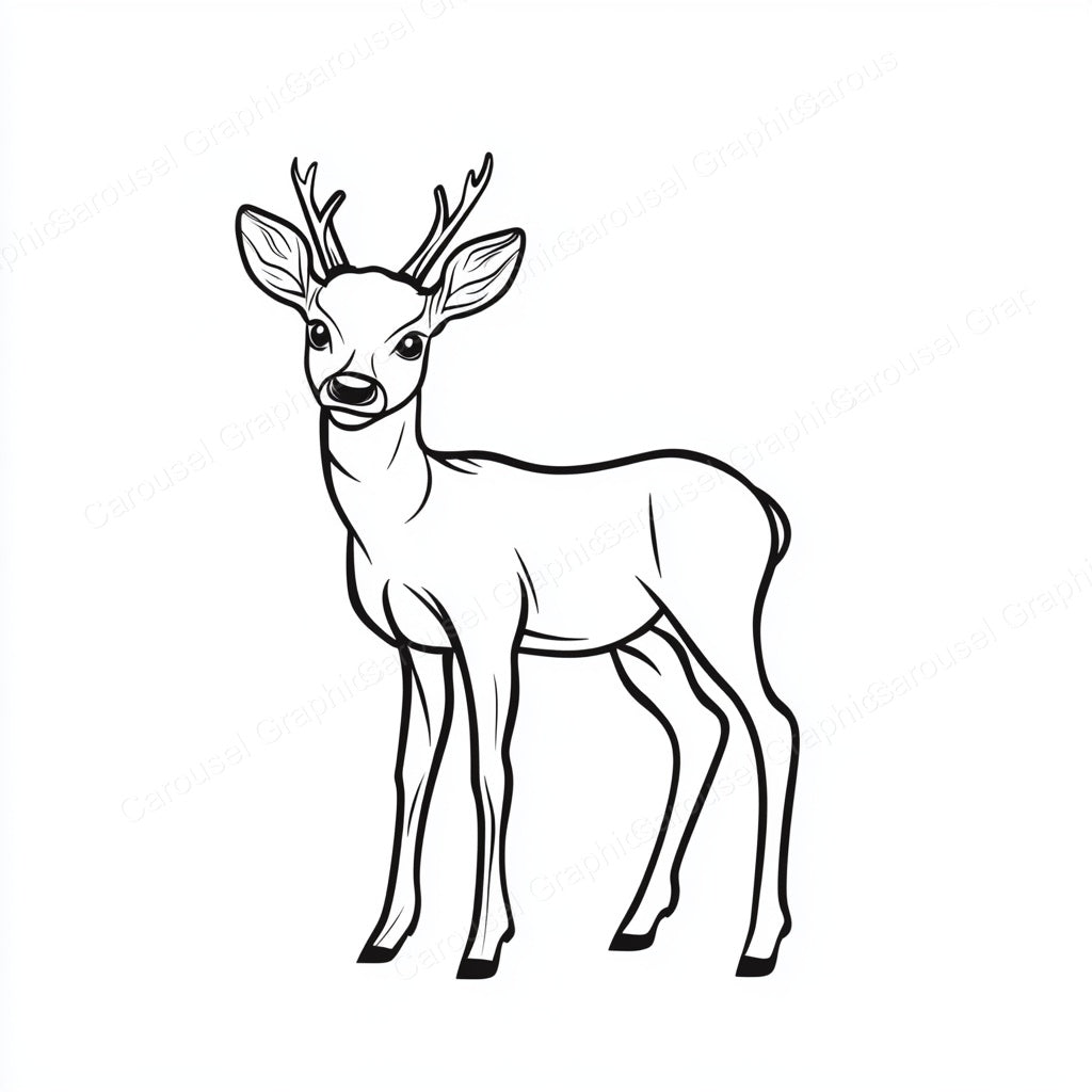 Deer Vector Graphic preview