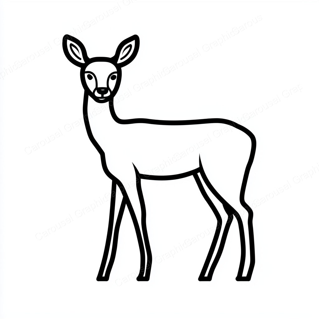 Deer Vector Graphic preview