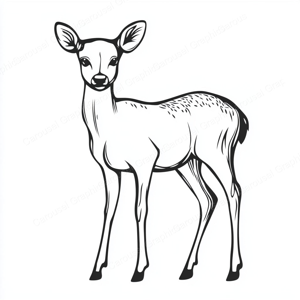 Deer Vector Graphic preview