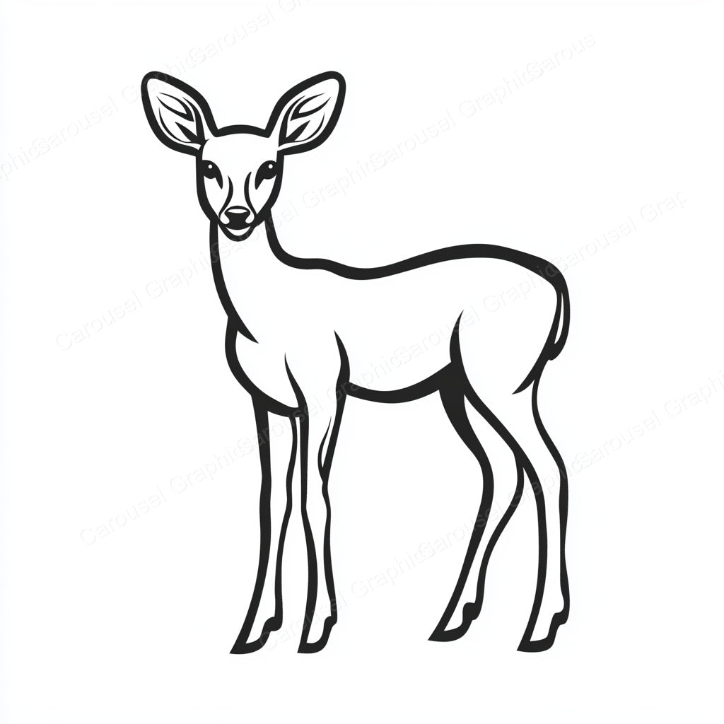 Deer Vector Graphic preview