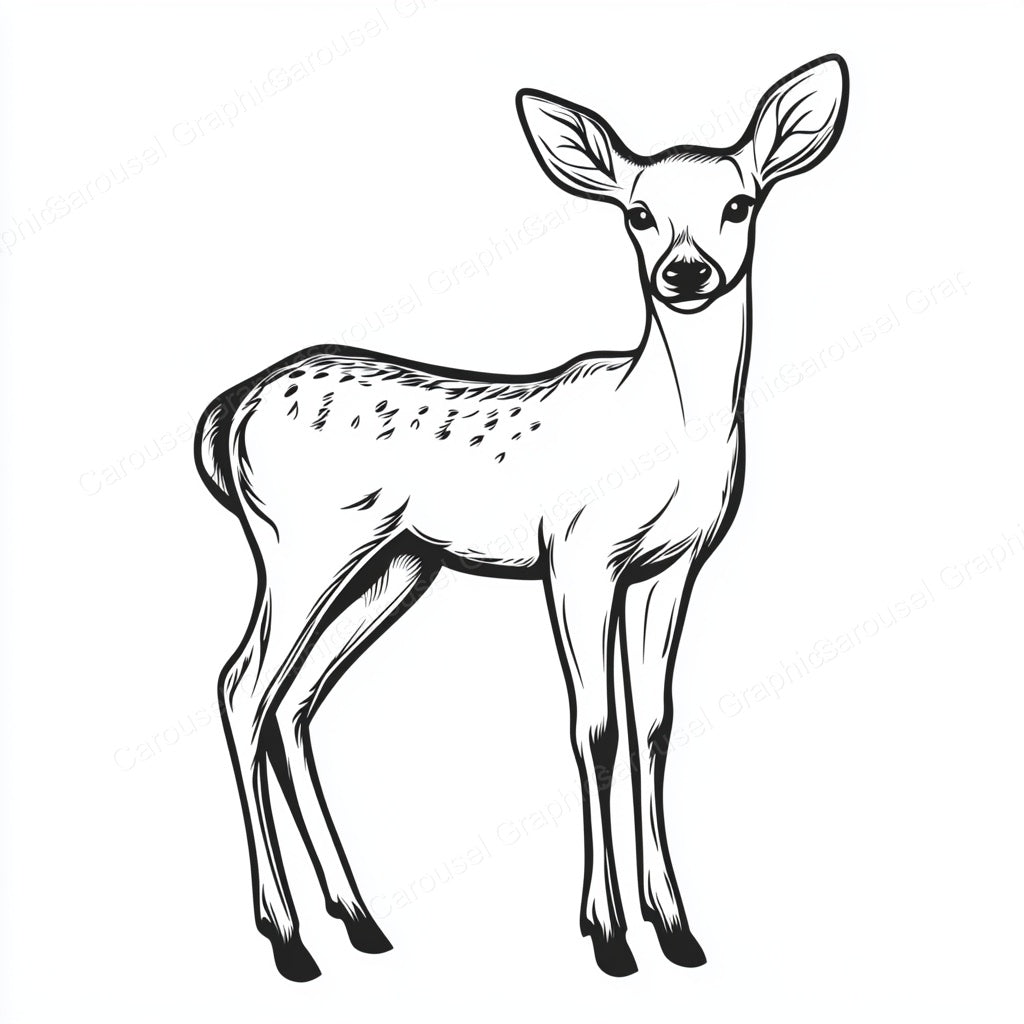 Deer Vector Graphic preview