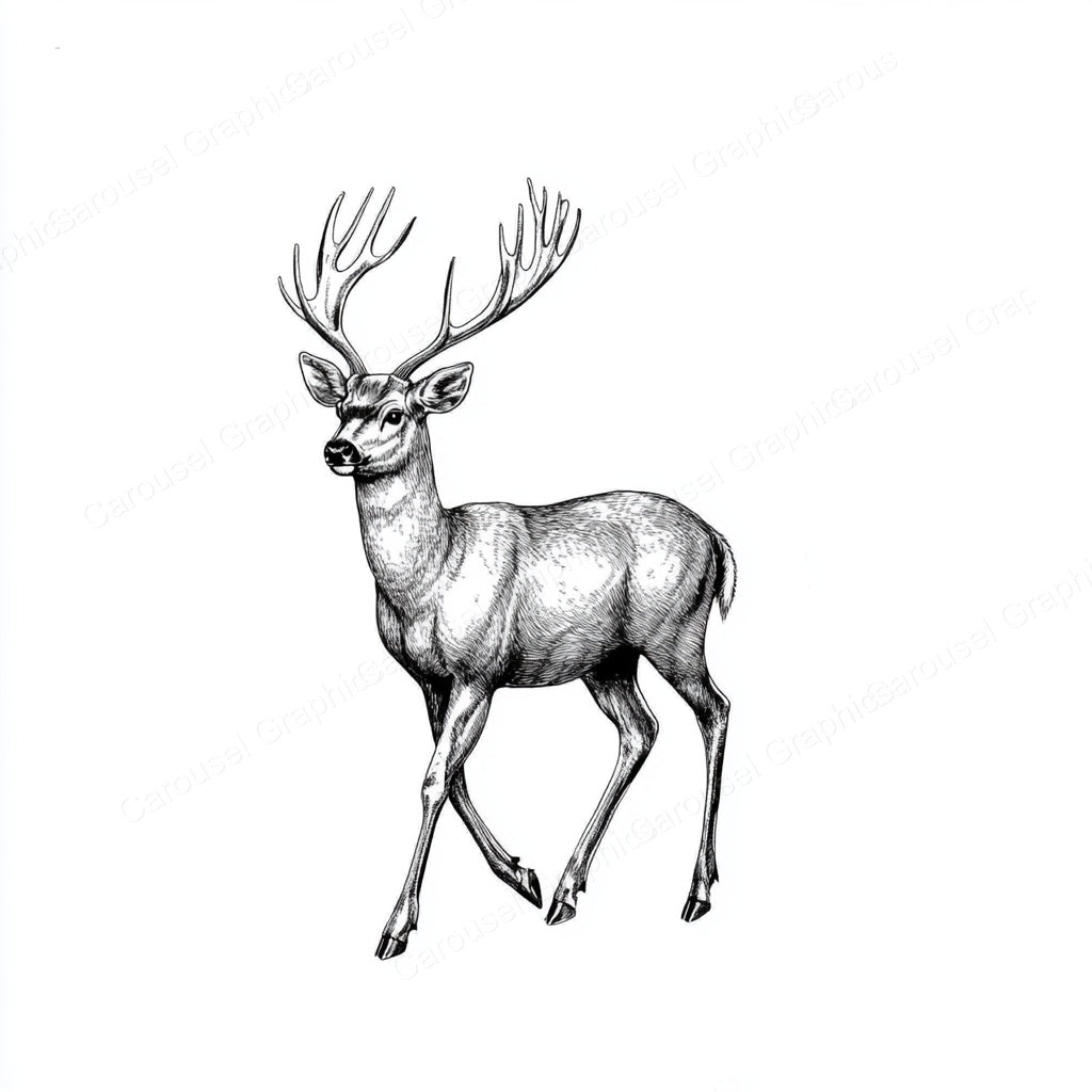 Deer Vector Graphic preview